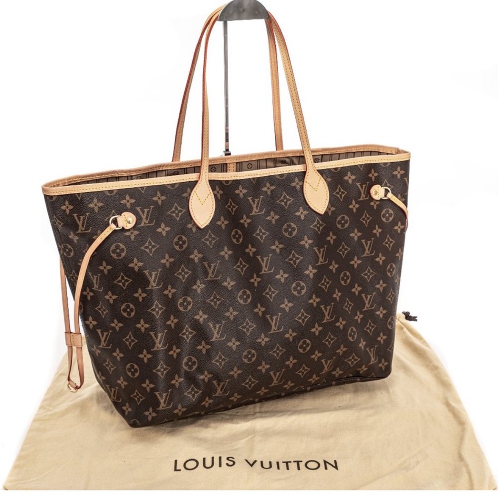 Louis Vuitton Brown Neverfull GM Tote Iconic Monogram